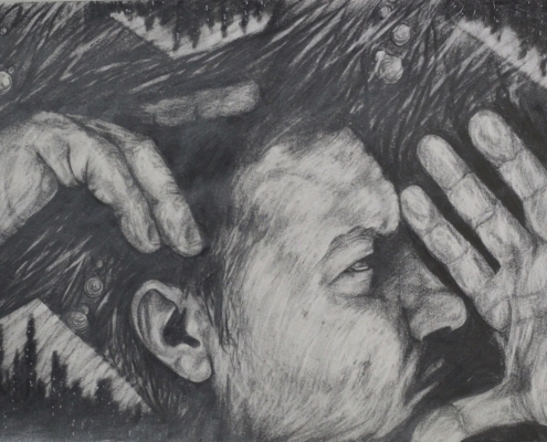 From Art to Sarab (Mirage) – Anti-War Drawings from Military Service Jahanbakhsh Amirbeygi (7)