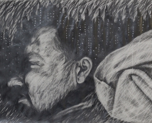 From Art to Sarab (Mirage) – Anti-War Drawings from Military Service Jahanbakhsh Amirbeygi (8)